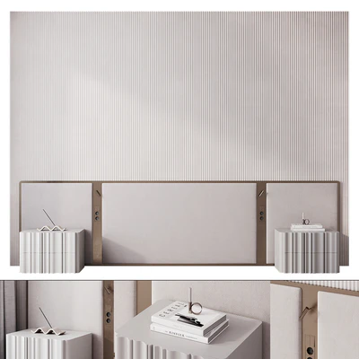Bedroom headboard with bronze — Вид 1