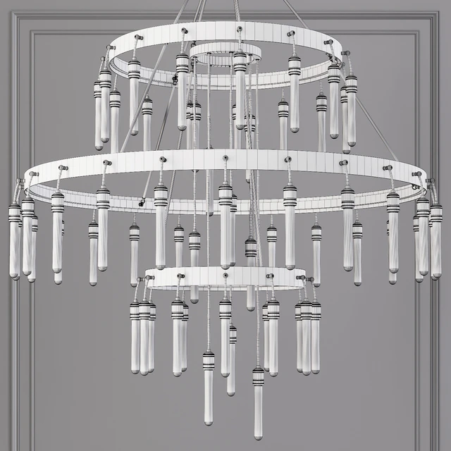Restoration Hardware AXIS 3-TIER CHANDELIER 60 Brass — Скачать