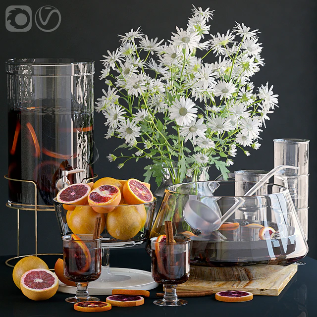 Decorative set with grapefruits. — Descargar