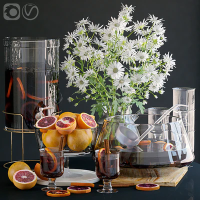 Decorative set with grapefruits. — Ver 1