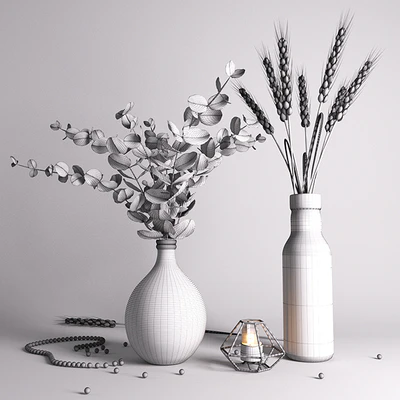 Decorative set with eucalyptus — Ver 2