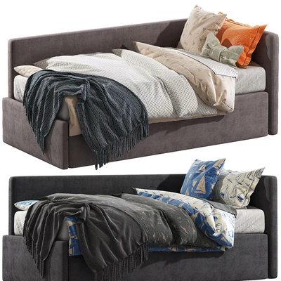 Childrens bed with decorative pillows — Ver 1