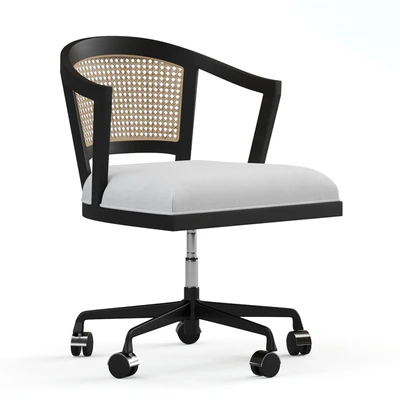 Lisbon Cane Swivel Desk Chair — Вид 1