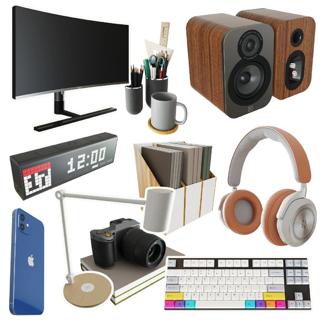 Workplace set with decor IKEA. Sk 2 — Descargar