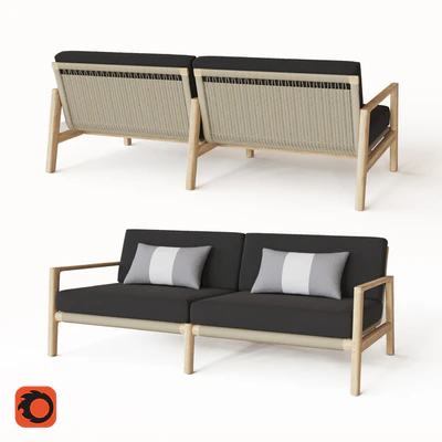 72 MESA TEAK SOFA — Вид 1