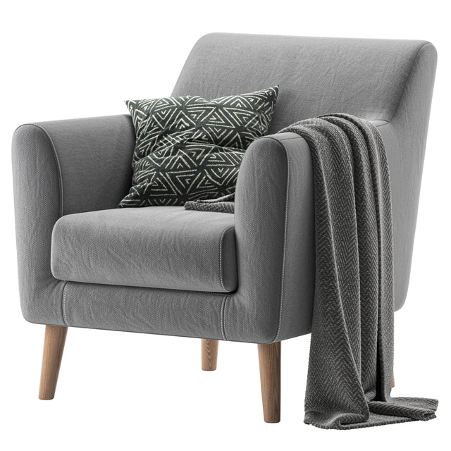 Кресло Оденс Sherst Grey — Скачать