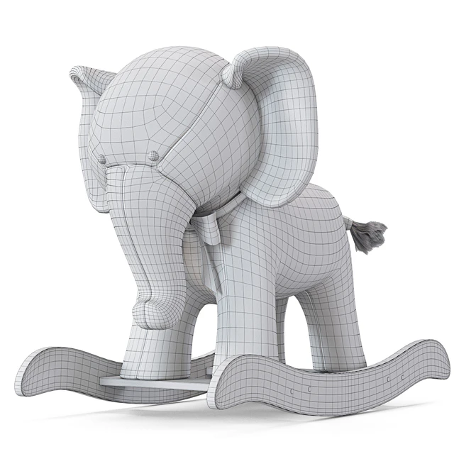 Rocking Toy Pottery Barn Kids Elephant Plush Rocker — Descargar