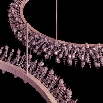 Collection Crystal ring luxury LED chandelier THERA SML XL — Ver 4