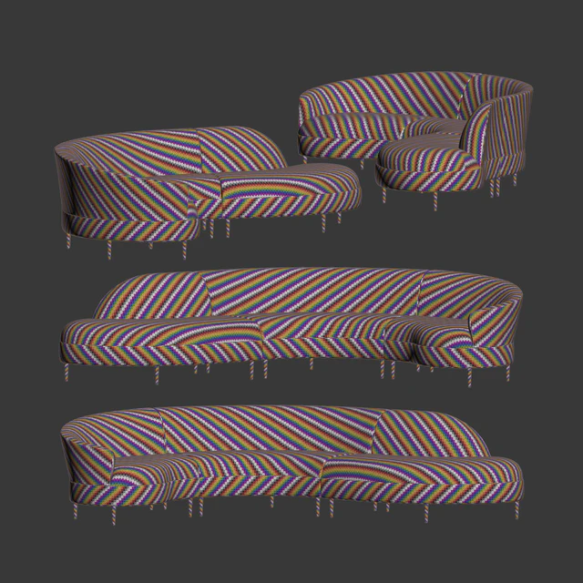 Grace Serpentine Sectional Sofa — Descargar