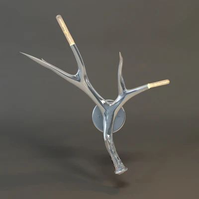 ROLL and HILL Superordinate Antler Sconce by Jason Miller 3D model — Ver 2
