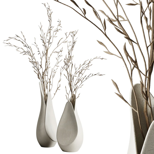 Coals vase from Corner design with branches — Descargar