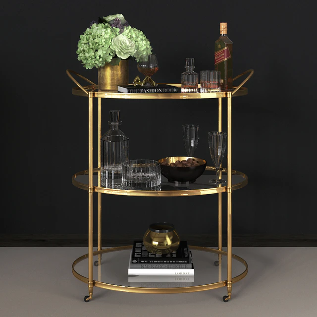 Arteriors - Connaught Bar Trolley — Descargar