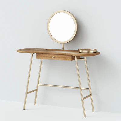 Rhea Dressing Table With Mirror — Ver 1