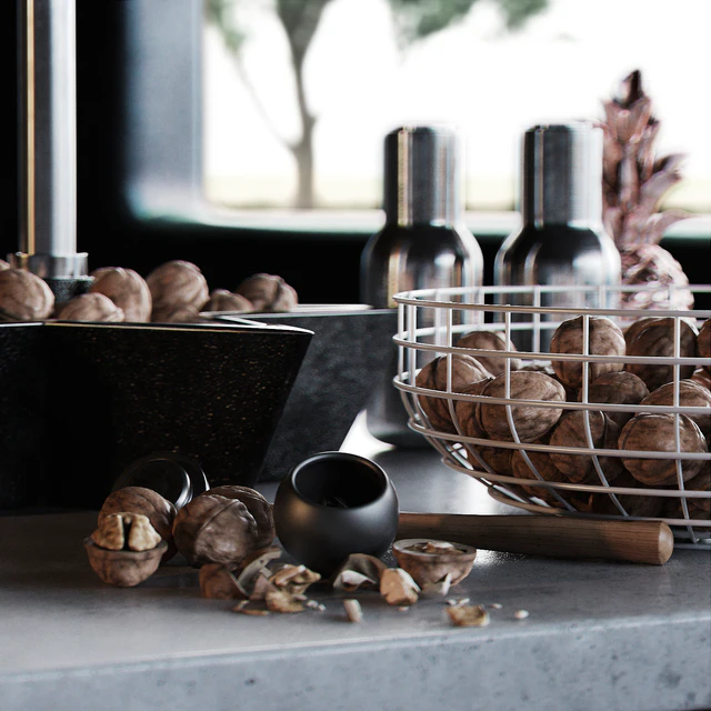 Christmas walnut decor set — Скачать