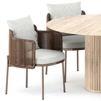 TAPE CORD chair by Minotti and PALAIS ROYAL by ASPLUND — Ver 4