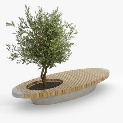 bench flowerbed — Вид 3