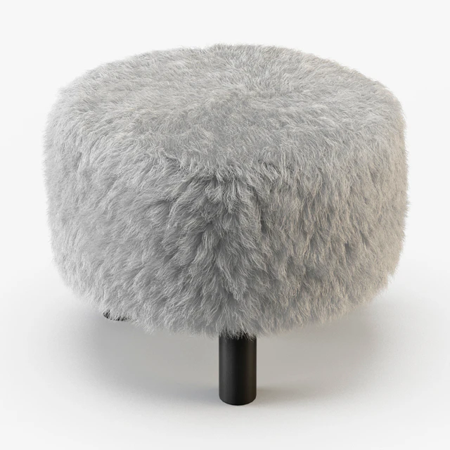 Keomi Flokati Ottoman — Descargar