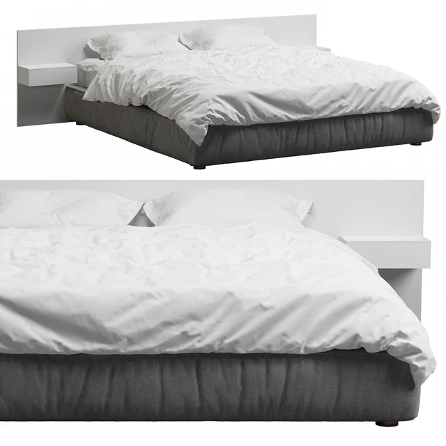 Loft Bed With Wood Headboard — Descargar
