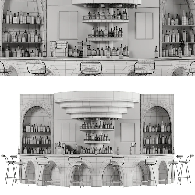 Bar 14 Curve Bar (110 Bottles + Bar Objects) — Скачать