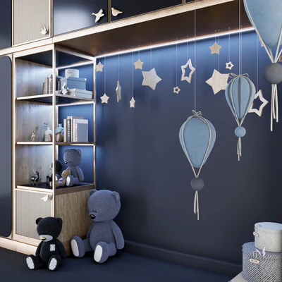 Wardrobe for kids room (2) — Ver 3