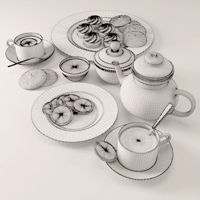 Set "Tea Party" — Descargar