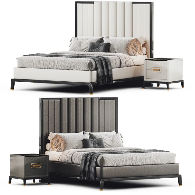 High End Art Deco Style Bed — Descargar