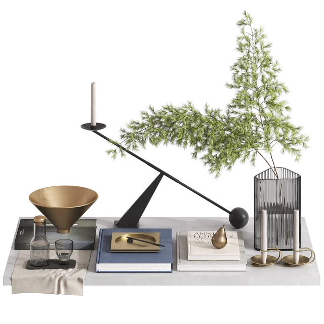 Decorative set by MENU SPACE with pine branches — Descargar