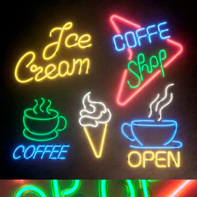 Light modules. Set 33. Neon — Ver 1