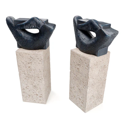 Lips cubist sculpture — Ver 5