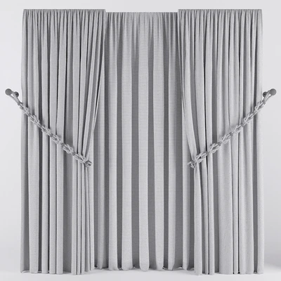 CURTAIN WHITH ROPE — Вид 2