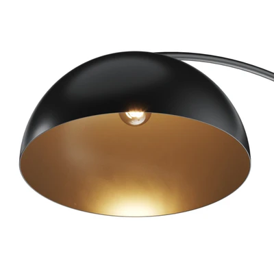 CB2 Venus Black Arc Floor Lamp — View 3