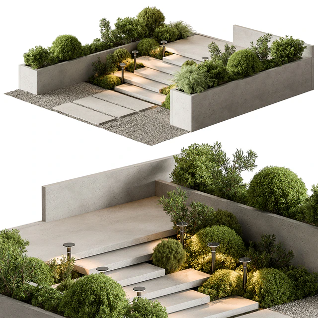 Landscape Furniture stairs - Set 100 — Скачать