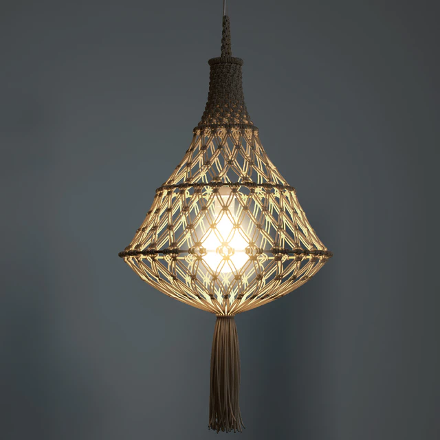 Macrame lampshade INDILA — Descargar
