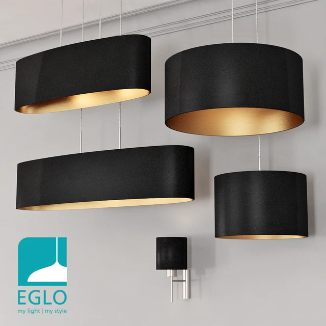 EGLO PASTERI set 4 Black & Gold — Descargar