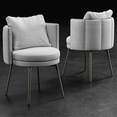 Стул Minotti Torii, Стол Minotti Oliver Lounge — Вид 3
