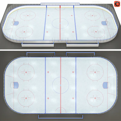 Хоккейная коробка 20x40 м. — Вид 1