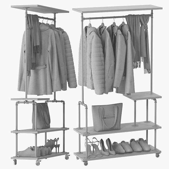 Industrial Clothing Rack — Скачать