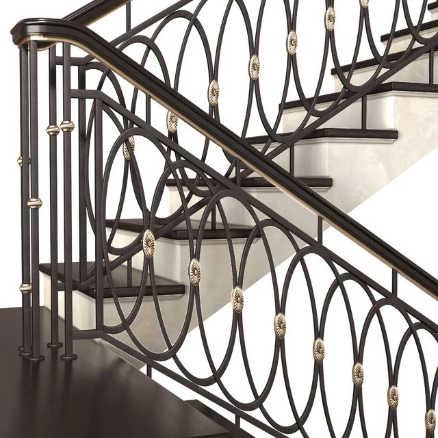 Современная лестница в стиле Ар-деко.Modern interior stair — Скачать