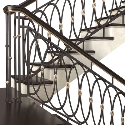 Современная лестница в стиле Ар-деко.Modern interior stair — Вид 5
