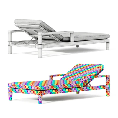 Miramar Teak Chaise — Вид 2