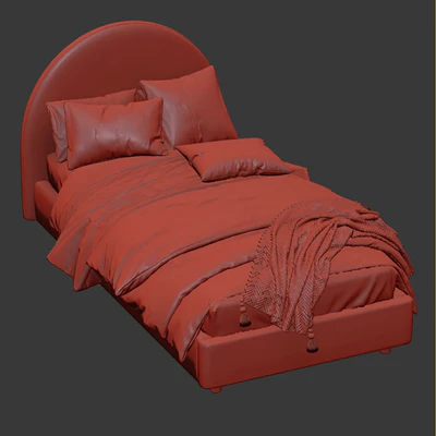 Кровать с мягким изголовьем 263 — Вид 4