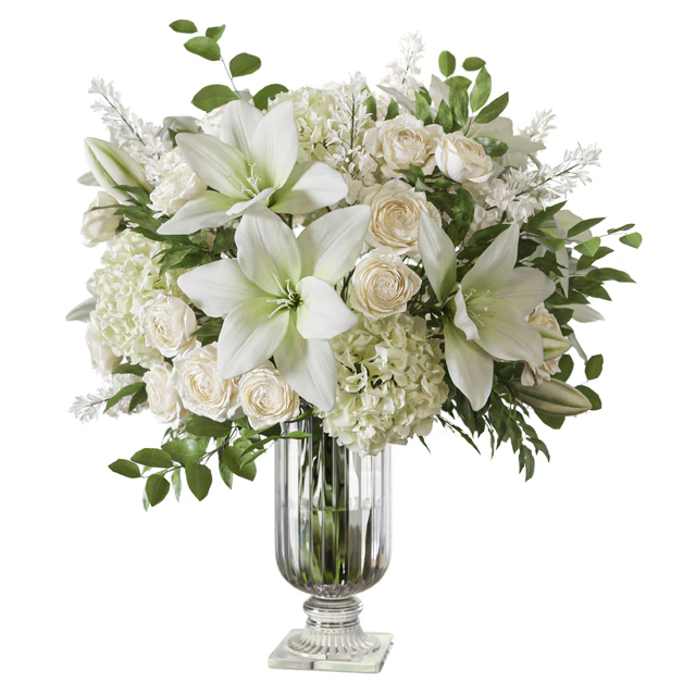 Flower Set 070 Lily rose crystal vase — Descargar