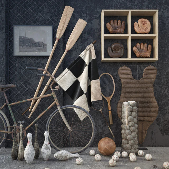 Vintage sport decor — Скачать