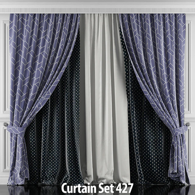 Curtains with window and moldings 426-431 — Download