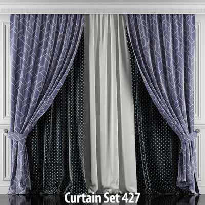 Curtains with window and moldings 426-431 — View 4