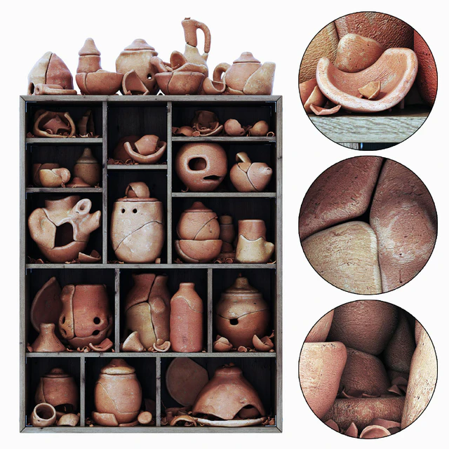 Dishes clay splinter old n2 — Descargar