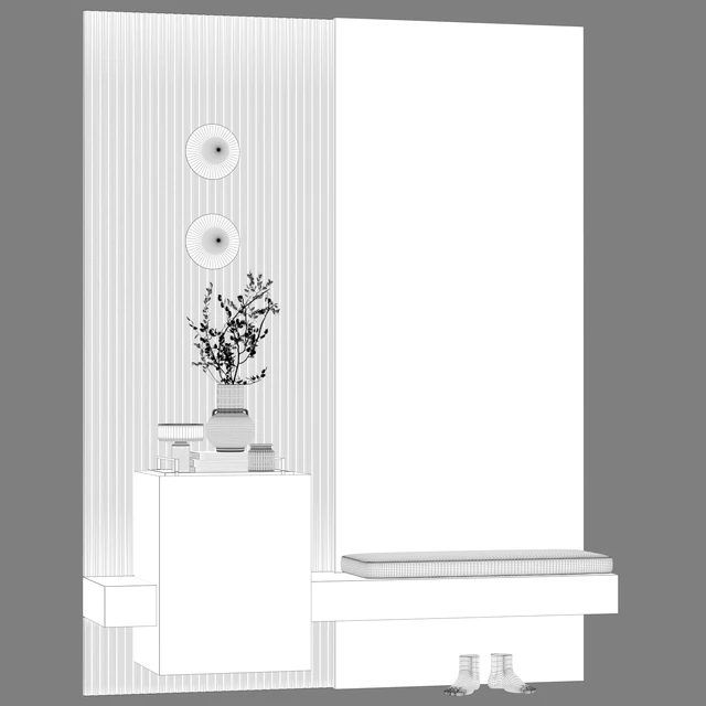 Entrance hall modular in modern style minimalism 08 — Descargar
