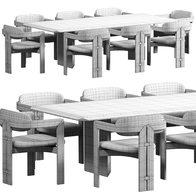 Dolm Plus Table, 0414 Gallottiradice Chair — Скачать