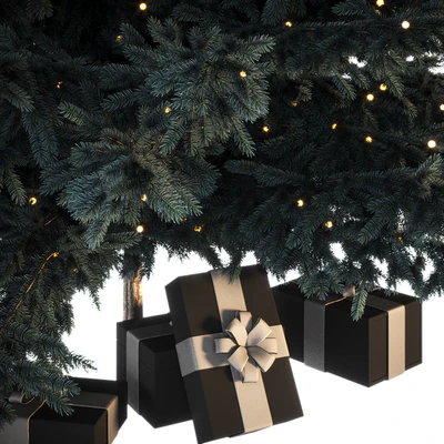Christmas tree with gifts — Ver 2