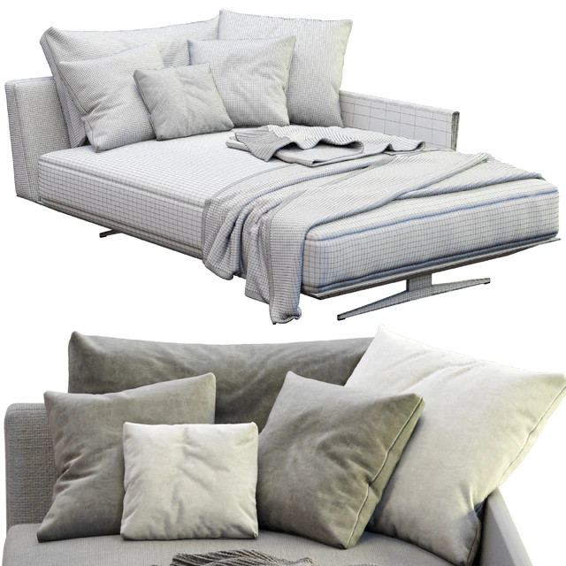 Chaise Lounge Bretton By Flexform — Скачать